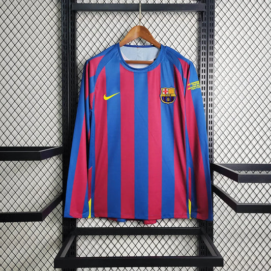 Barcelona 2005 L/S UCL Home Shirt